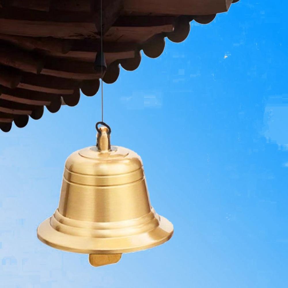 1 шт. Чистая медь подвесные колокольчики качественные утолщенные медные колокольчики колокольчики поделки колокольчики для подражания ветру колокольчик для пастбища