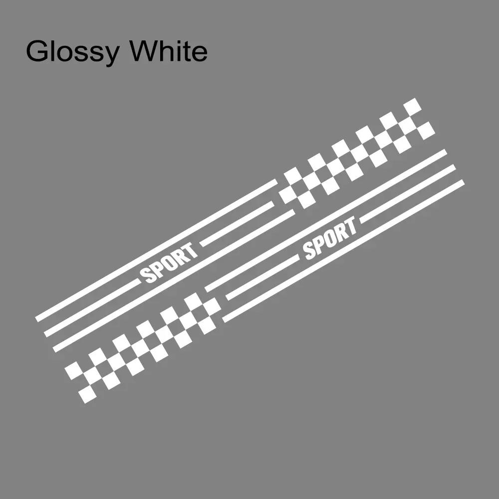 2PCS Car Door Side Stickers Waterproof PVC Vinyl Decals For Tesla Model Y Auto Body Styling DIY Decoration Stickers Accessories