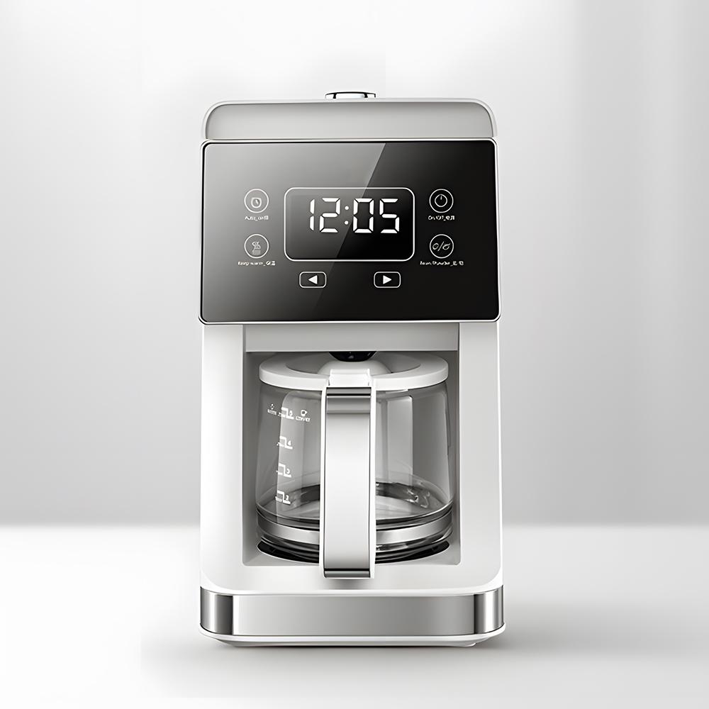 Капельная кофеварка, американская кофемашина на 5–10 чашек со встроенной кофемолкой, резервуар для воды на 780 мл, сохраняет тепло