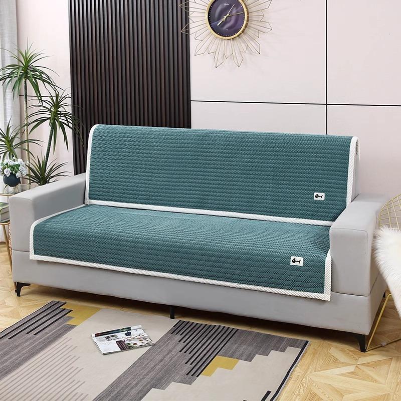 Минималистичная легкая роскошь осень и зима подушка для дивана зимняя утолщенная плюшевая подушка для сиденья нескользящая накидка на диван ткань полотенце скандинавский новый