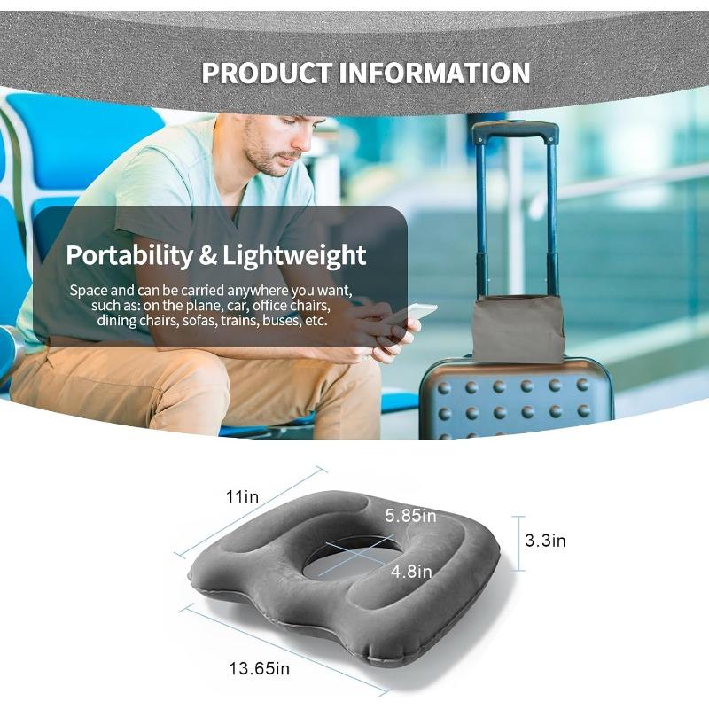 Многофункциональная подушка для сиденья, надувная подушка-пончик - подушка от геморроя для копчика, послеоперационной боли, послеродовой беременности, ишиаса, пролежней