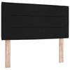 Box Spring Bed with Mattress Black 120 x 190 cm Fabric