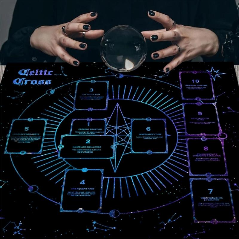 Скатерть для гаданий, Скатерть для чтения карт, Астрология, Карты Таро, Скатерть для алтарей, Аксессуары для настольной игры для гаданий