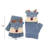 Winter Warm Knitting Mittens Breathable Fingerless Gloves Lovely Kids Gloves  Boys Girls