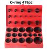 Универсальный комплект колец круглого сечения из нитриловой резины, устойчивый к высокому давлению (419 шт.)