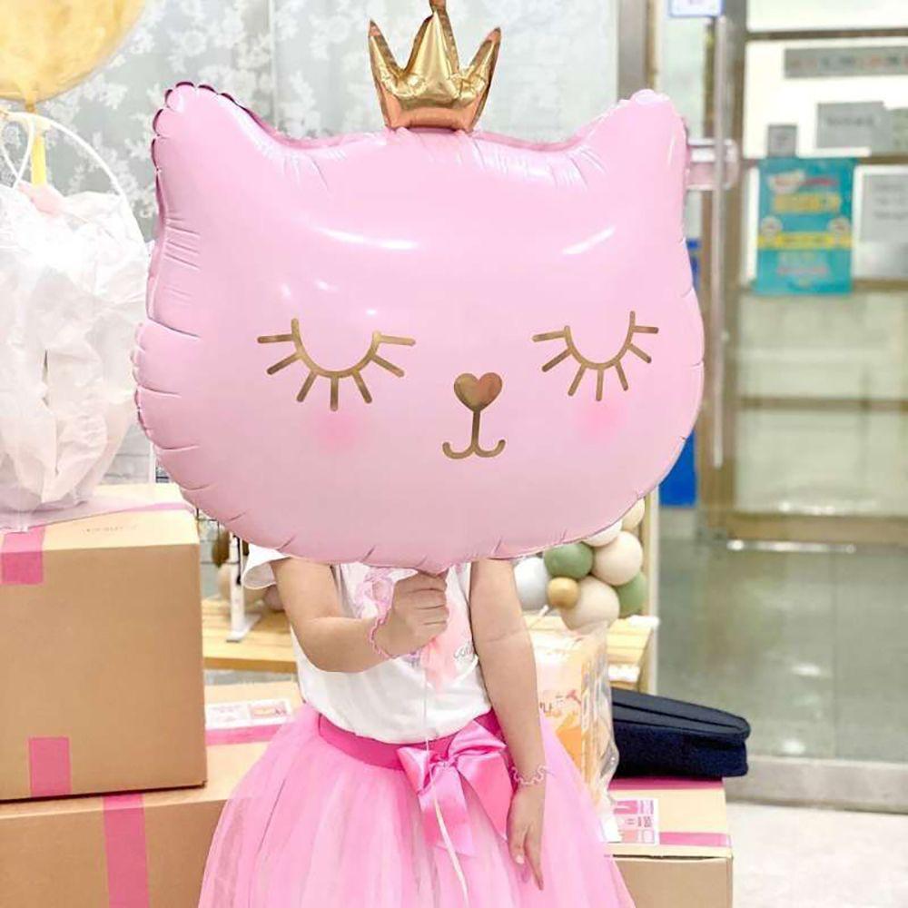 Партийная раскладка Форма кошачьей головы Подарки Фольгированные шары Надувной шар Товары для вечеринки Декор на день рождения