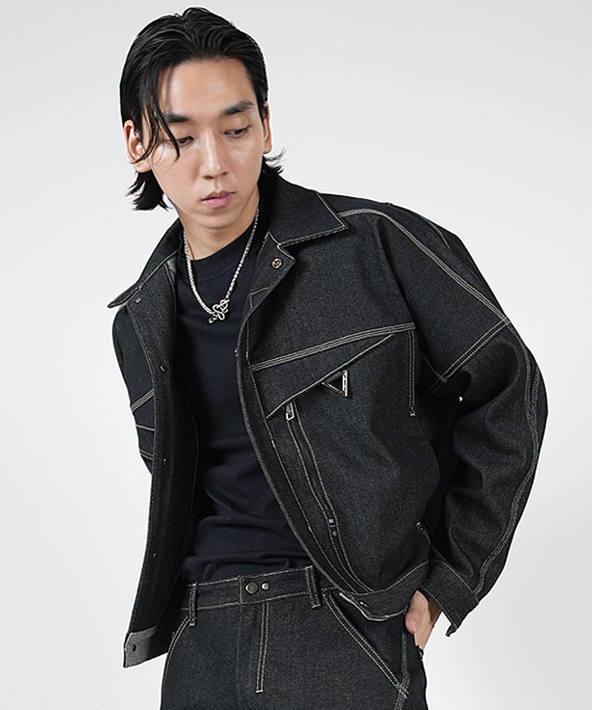 Vlack Veast Vc4301 _Denim Jacket _Charcoal Gray