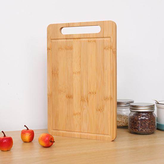 Бамбуковая разделочная доска Утолщенная Двусторонняя Разделочная доска Кухонная Разделочная панель с Вертикальным Хранением Защита от Плесени Стол для Нарезки Фруктов