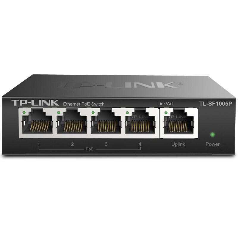 TP-LINK SF1005P 5-Port 100M 4-Port PoE Unmanaged Switch