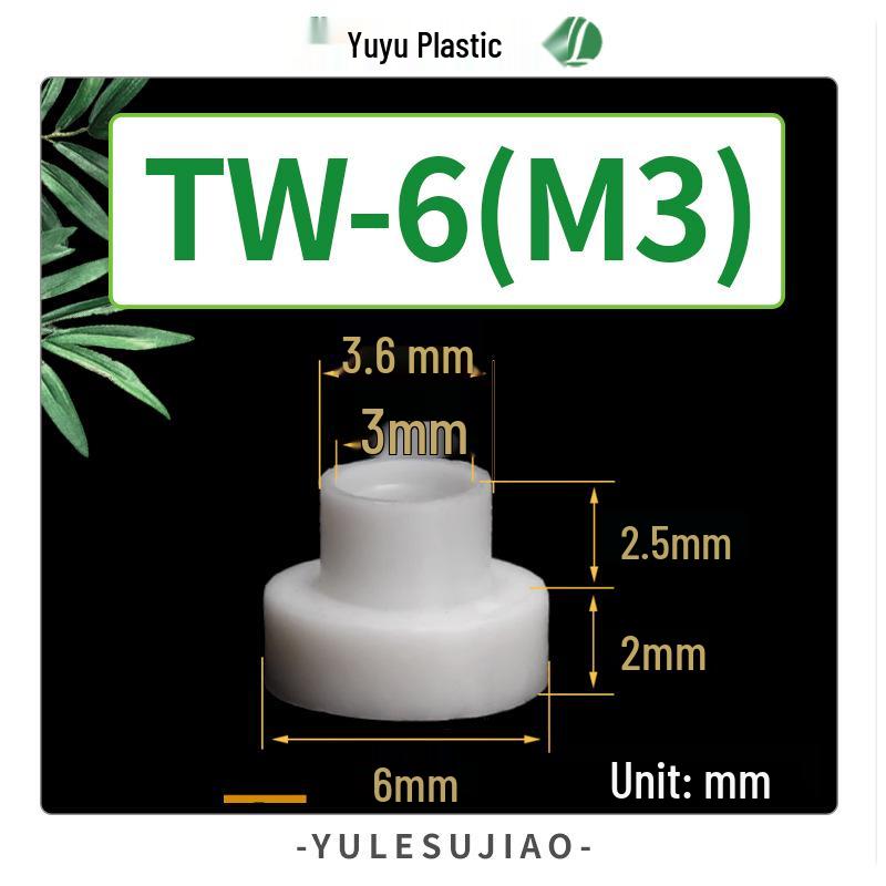 Nylon Insulating T-Type Plastic Washer for Transistor