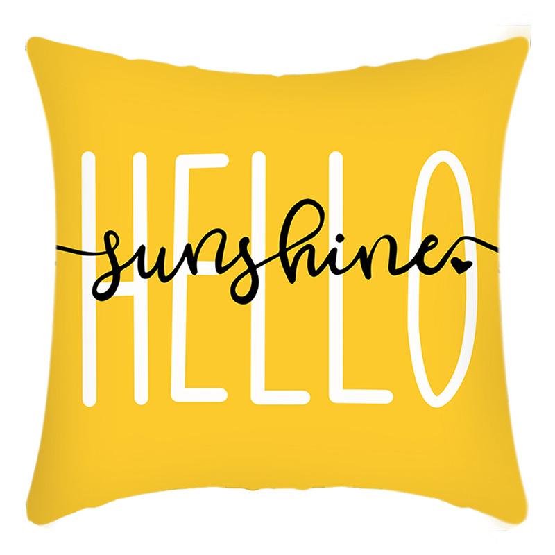 Новая зеленая наволочка с принтом английской буквы и ромашки, наволочка для подушки, наволочка для подушки для дома, дивана