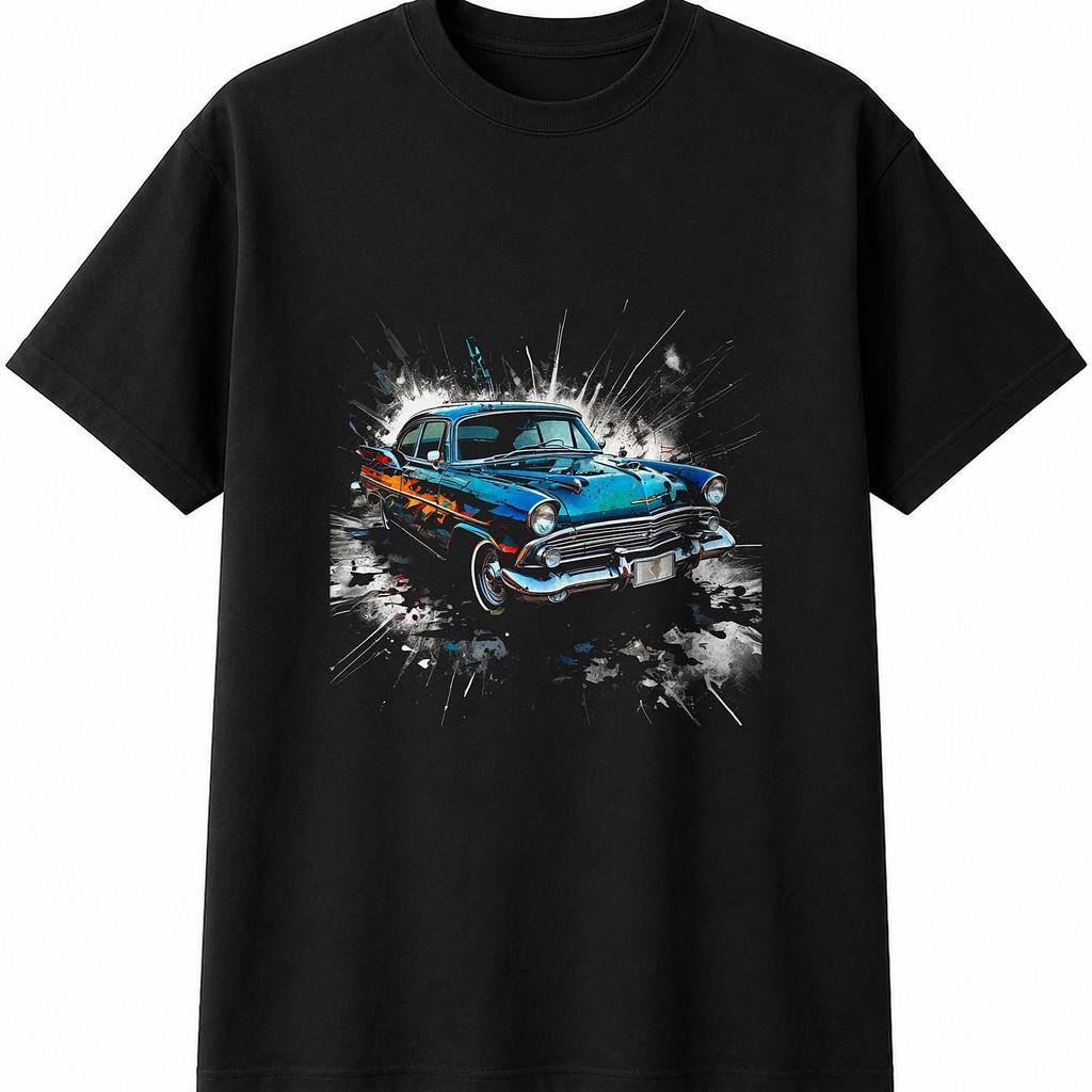 Classic Car Retro Mens Womens T-Shirt Unisex Novelty Gift Tee Funny Present