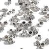 20Pcs Vintage Silver Rings Beads Fit Charms DIY European Bracelets for Jewelry Making