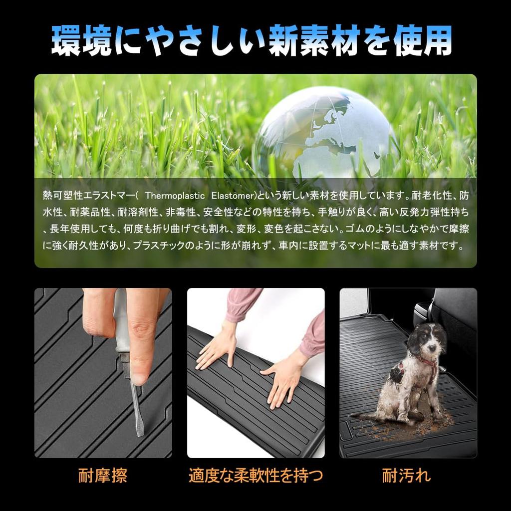 TELLIKA 3D Floor Mats for 90 Series Seat Rail 3D Easy Protective Car January 2022 Present Noah/Voxy (7-Passenger/8-Passenger Vehicles), Second-Row