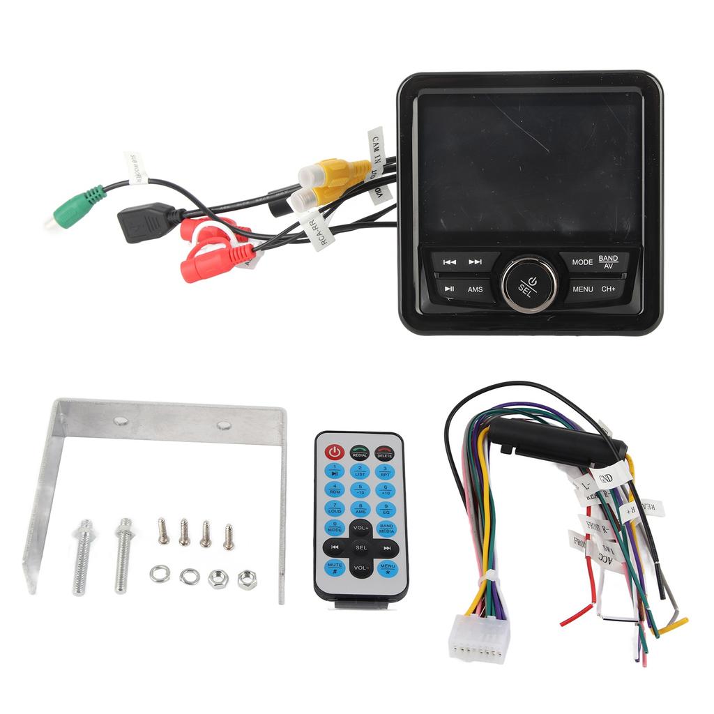 Marine Radio Stereo Anti Interference Bluetooth Media Receiver  SUB Output Waterproof Bluetooth for Yachts Vehicles Trucks