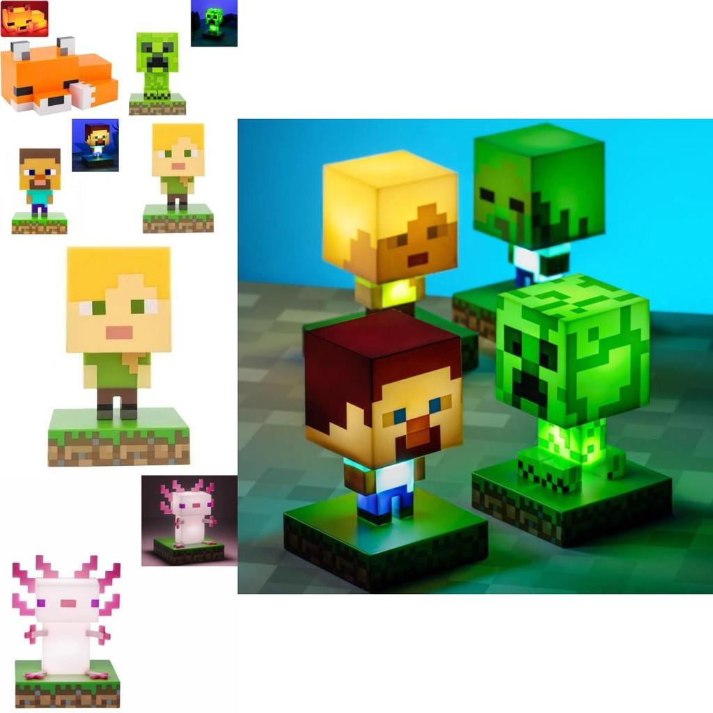3D Ночник Персонаж Minecraft со Свечением LED для Декора Детской Комнаты