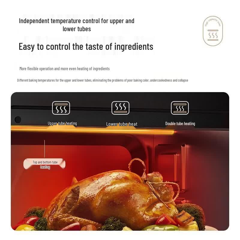 Midea Электрическая духовка 40 л с функцией аэрофритюрницы, штепсель CN (адаптер в комплекте)