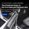 Heenvn 10Pcs Door Sill Strip Guard For Tesla Model Y Juniper Launch 2025 2026 Car Front Rear Door Threshold Anti-kick Pad Cover