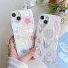 Laser Flower Tulip Silicone Case for Xiaomi Redmi Note 12 11 Samsung A54 A24 A14 Oppo A78 A58 A38 Infinix Note 30 Funda Painted Cover Soft TPU Bumper