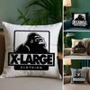 Чехол для подушки Xlarge от люксового бренда, плюшевая ткань, мягкий, двусторонний принт, чехол для диванной подушки, чехлы для декоративных подушек