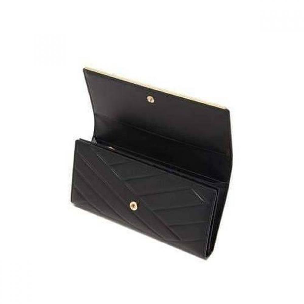 Daks Black Carlisle Pattern Gold Dd 3 Fold Wallet Dcwa6e411bk