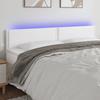 VidaXL LED Headboard Bedroom Furniture Double Bed Accessory Head of Bed Frame Interior White 3121581