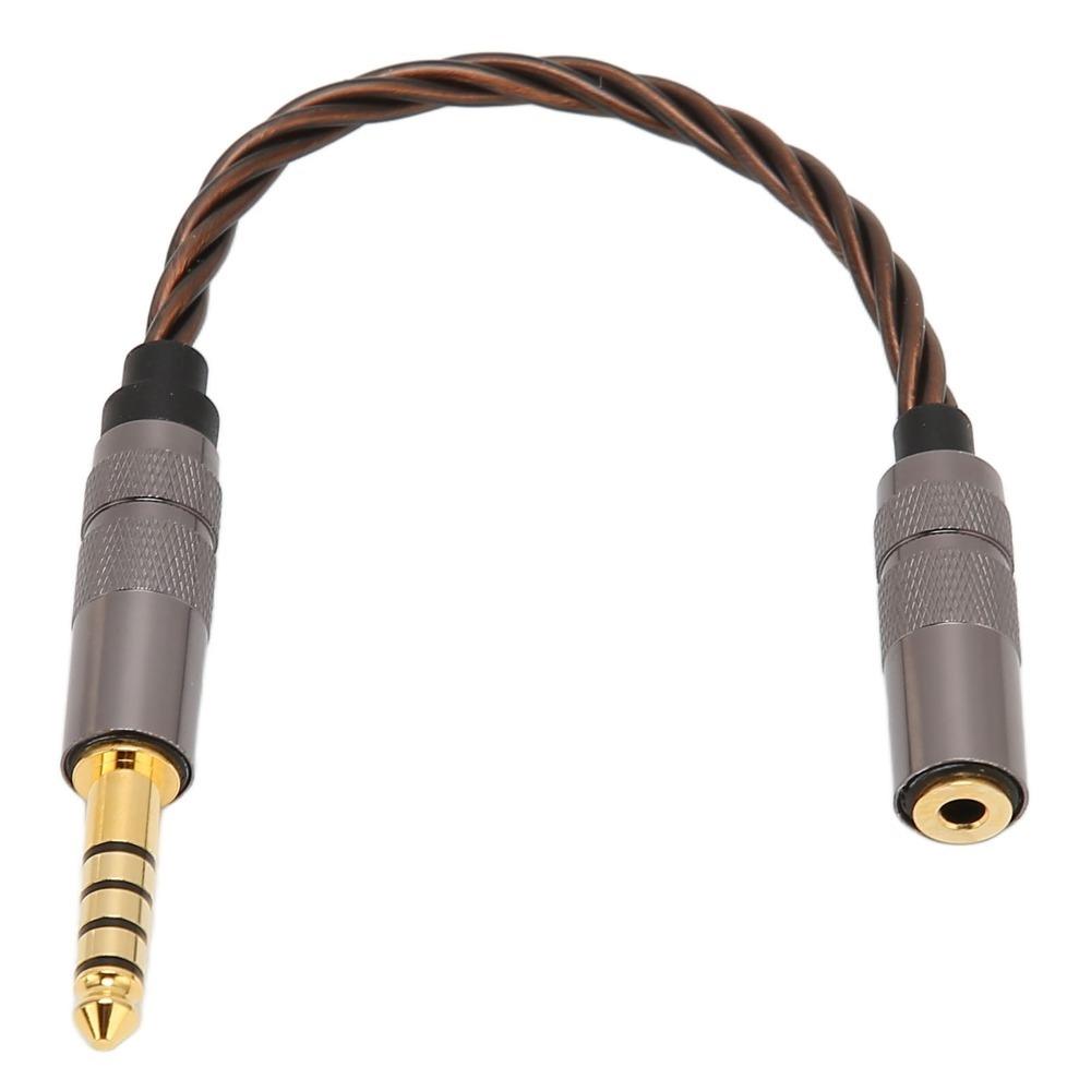 Gold Plated Plug 4.4mm to 2.5mm Balanced Cable for Phones Headphones Speakers Sound Enhancement