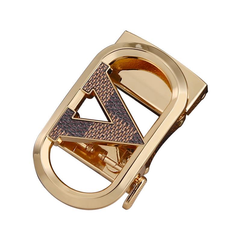 Клетчатый флаг Пряжка для автоматического кожаного ремня из цинкового сплава