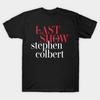 Мужская черная футболка с принтом The Last Show With Stephen Colbert 2026, Позднее вечернее комедийное шоу, Ток-шоу, Печать на трансферной бумаге без вырезания, Хлопковая футболка