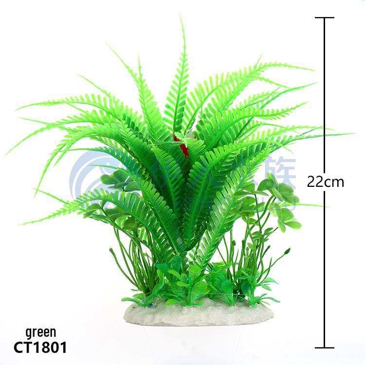 Yiren Aquarium Décor: Fish Tank Landscaping with Simulation Water Plants CT18