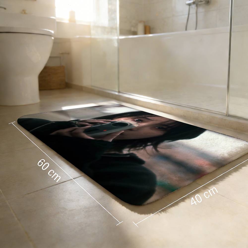 Korean singer IUs Room Mats Anti-slip Absorb Water Long Strip Cushion Bedroon Mat Household Carpets