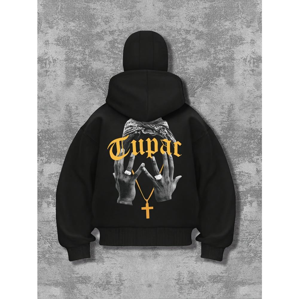 Мужской свитшот в готическом стиле с принтом и двойным капюшоном, осенне-зимняя картонная рубашка на молнии, удобная толстовка для бега, модная