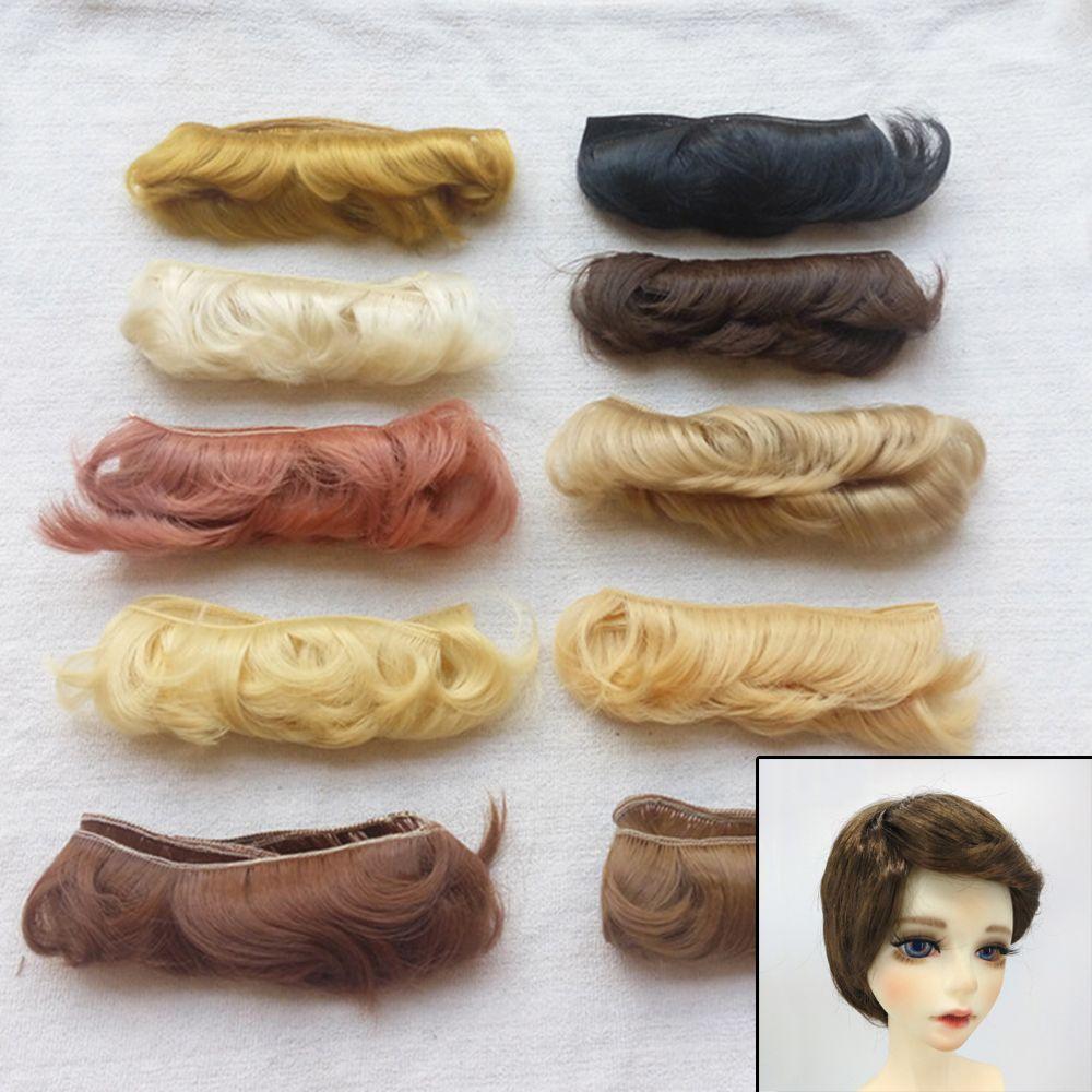 5CM Kids Gifts Accessories 1/6 1/4 1/3 Short Curly Wigs Toy Toupee Doll Fringe Hair Mini Tresses