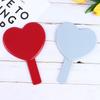 Ручное Зеркало для Макияжа Зеркало-Трюмо для Макияжа в Форме Сердца Компактные Зеркала для СПА-Салона Косметическое Зеркало для Женщин