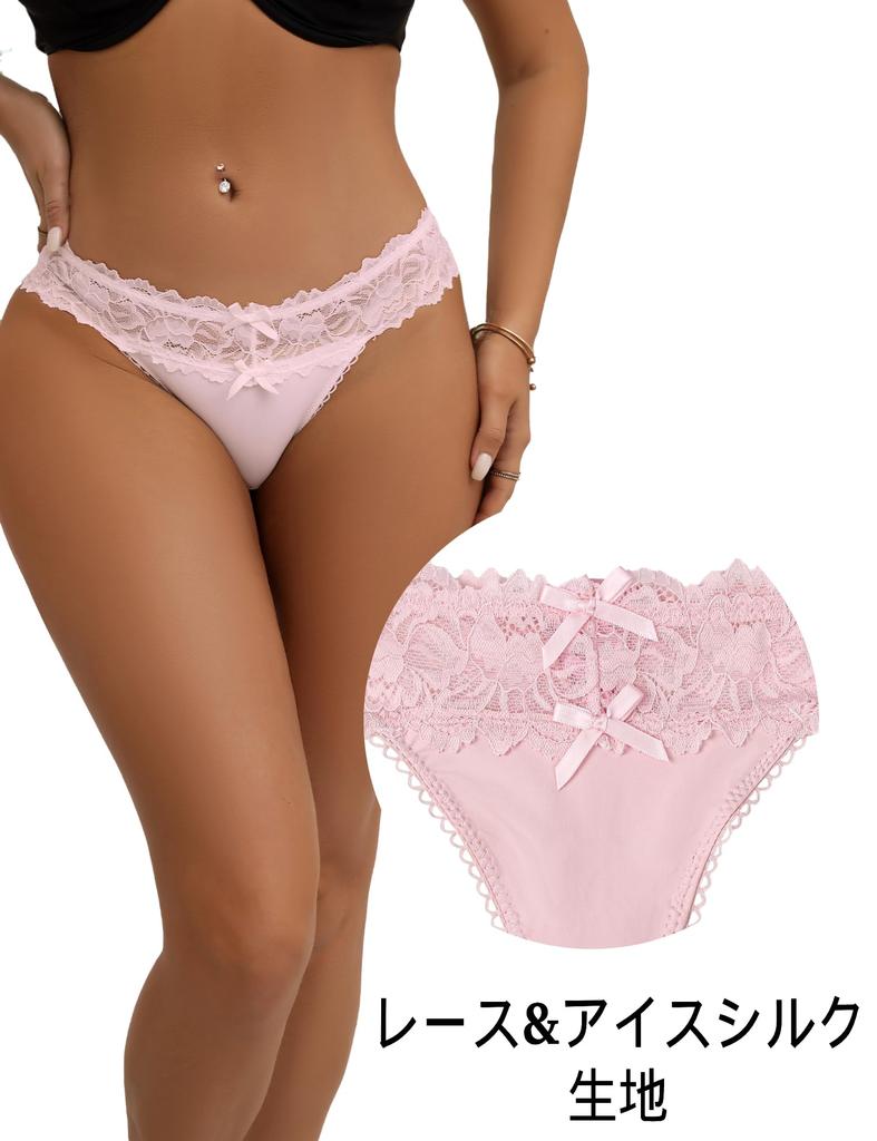 Sexy Panties Cute Lace Ribbon Plus Floral [comeondear] Women's Set, Panties, Size, Skin-Friendly, Stretchy, Soft, Print, Low-Rise Panties,