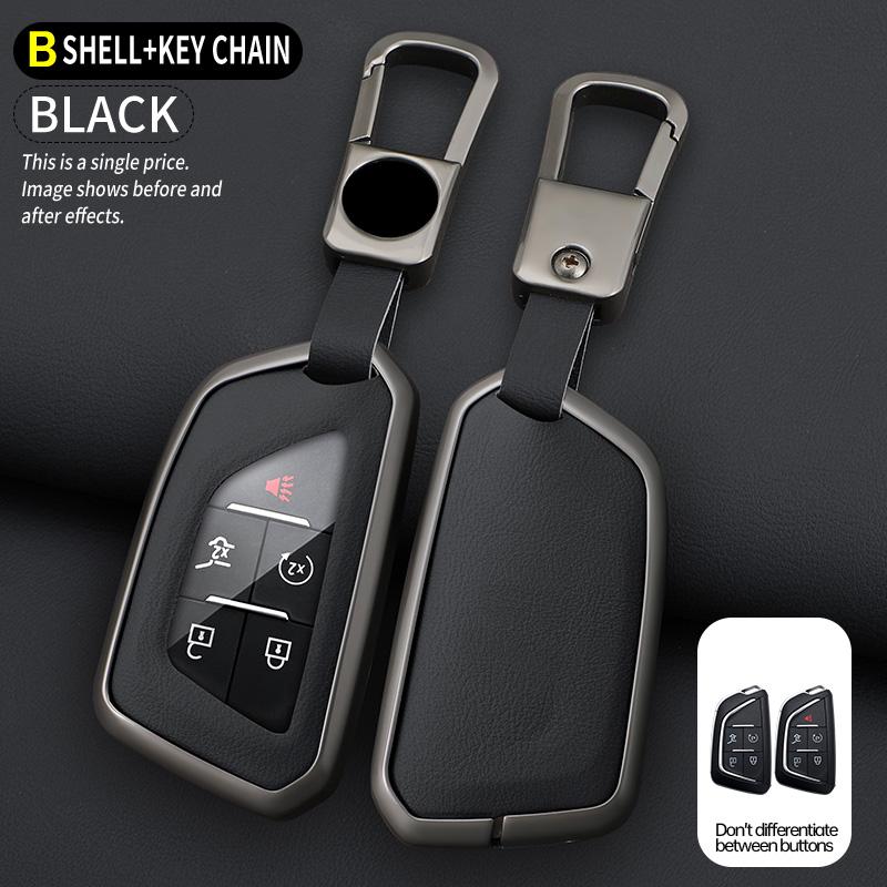 Metal Key Fob 3/4/5/6 button Cover Case for Chevrolet Silverado 1500 Suburban Tahoe for Cadillac for GMC Sierra Yukon 2023 2024