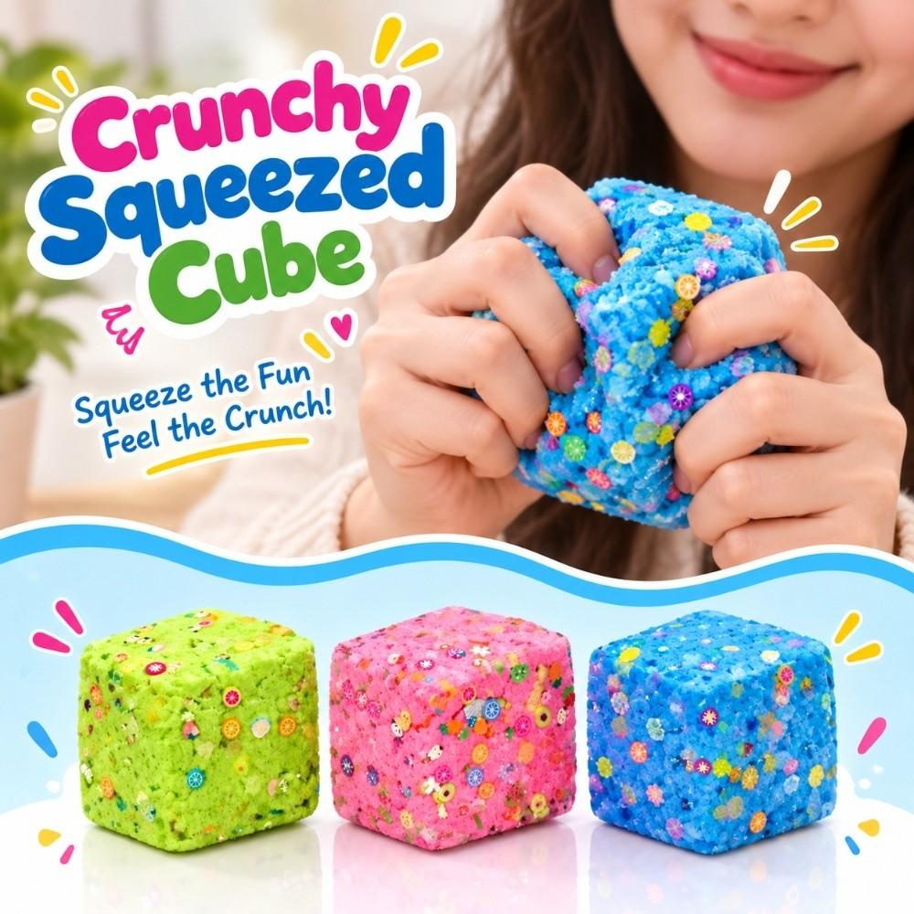 4.4/5.5cm Crackling Squishy Toy Sound Effects TPR Fidget Toy Handmade Ball for Kids Adults