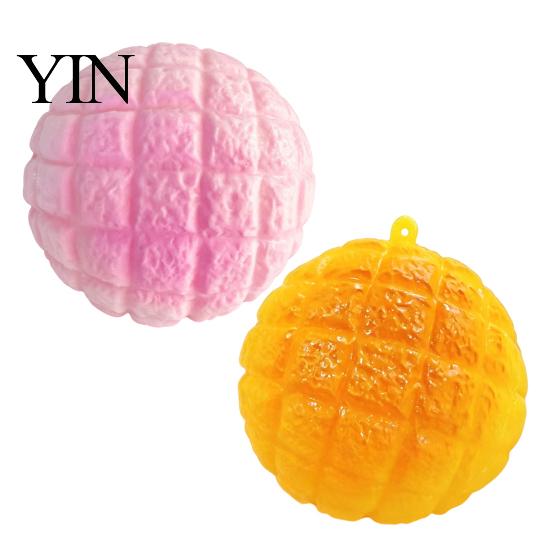 Adults Stress Relief Toys Pineapple Bun Crust Squeeze Toy for DIY, Simulated Bread Shaped Toy, Fake Food Sensory Fidget Anxiety Reduction
