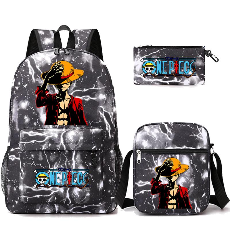 3 шт./компл. аниме цельный противоугонный рюкзак с моющейся сумкой через плечо пенал для девочек мальчиков подростков детей студентов рюкзак для отдыха Mochila