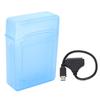 Адаптер SATA на USB 3.0 с защитным боксом 2,5 дюйма, синий, для подключения внешнего диска, светодиодный индикатор