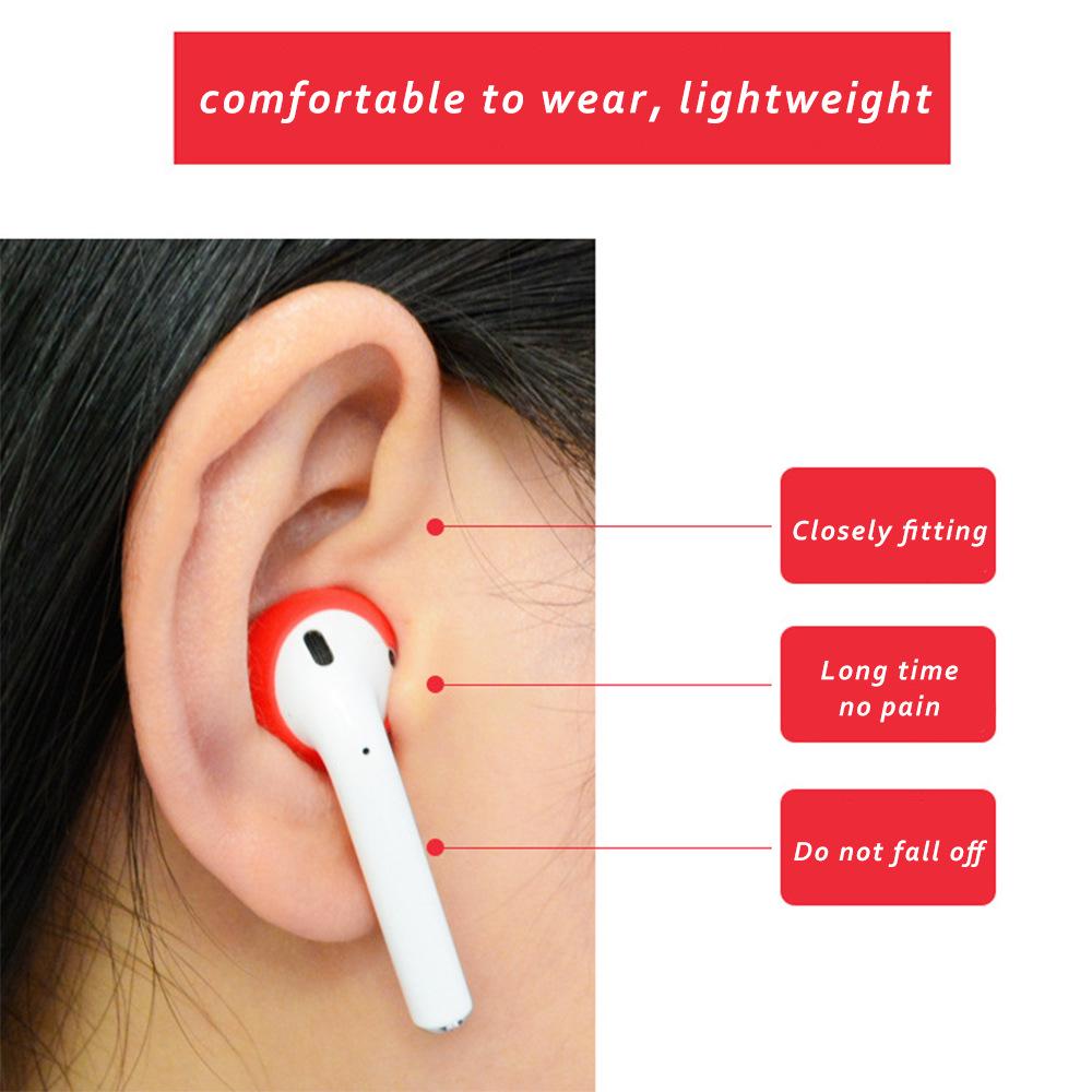 1 пара силиконовых амбушюр, сменные аксессуары для наушников для Airpods 1 / 2, чехол для наушников