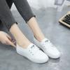 Lace-up Small White Shoes Female Student Flat Shoes Korean Version Comfortable Lightweight Soft Sole Single Shoes Casual Non-slip Skate Shoes