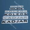 JWRQ5 KOLEOS KADJAR Наклейка-значок со словом-буквой Задний багажник Капот Решетка Радиатора Логотип Эмблема Наклейка Для Renault Автомобильные Аксессуары