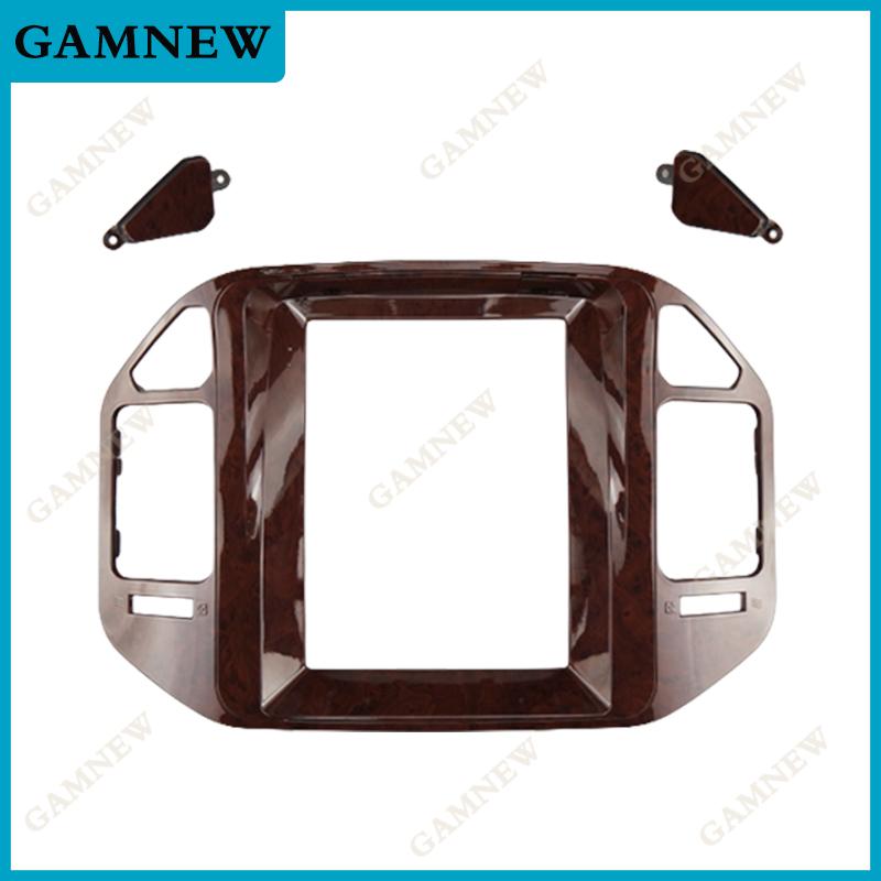9.7 Inch 2 Din Car Radio Fascias For MITSUBISHI V73 PAJERO 2004-2011 Tesla Style Multimedia Frame Video Player Panel Trim