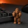 Small Novelty Items Mini Monkey Figurine, Funny Resin Frog Statue with Middle Finger Gesture, Sarcastic Humorous Office Pranks Prank Ornament