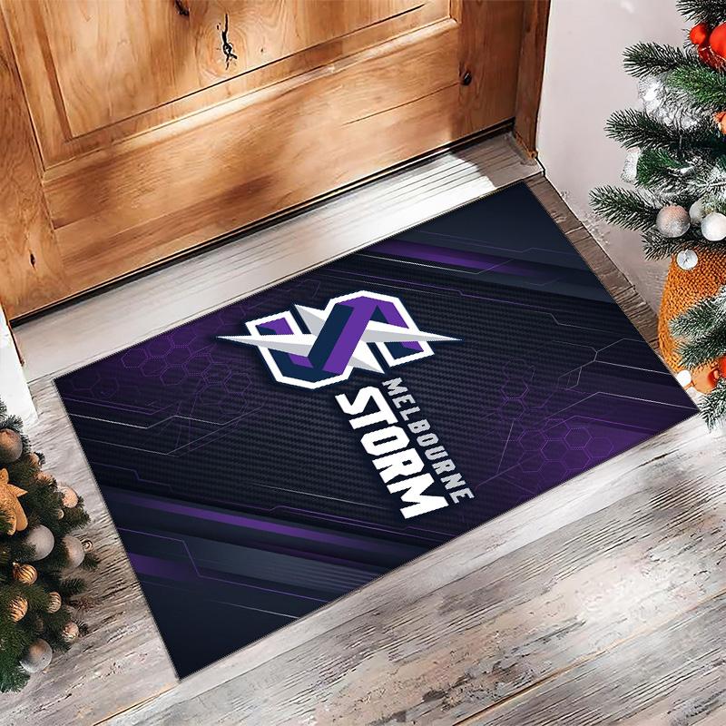 Melbourne Storm Crystal Velvet Carpet Soft Anti?Slip Floor Mat Comfortable Home Living Room Bedroom Decor Rug