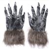 Creepy Wolf Gloves Werewolf Costume Gloves Nails Monster Hands Claw Accessories Carnival Cosplay Props