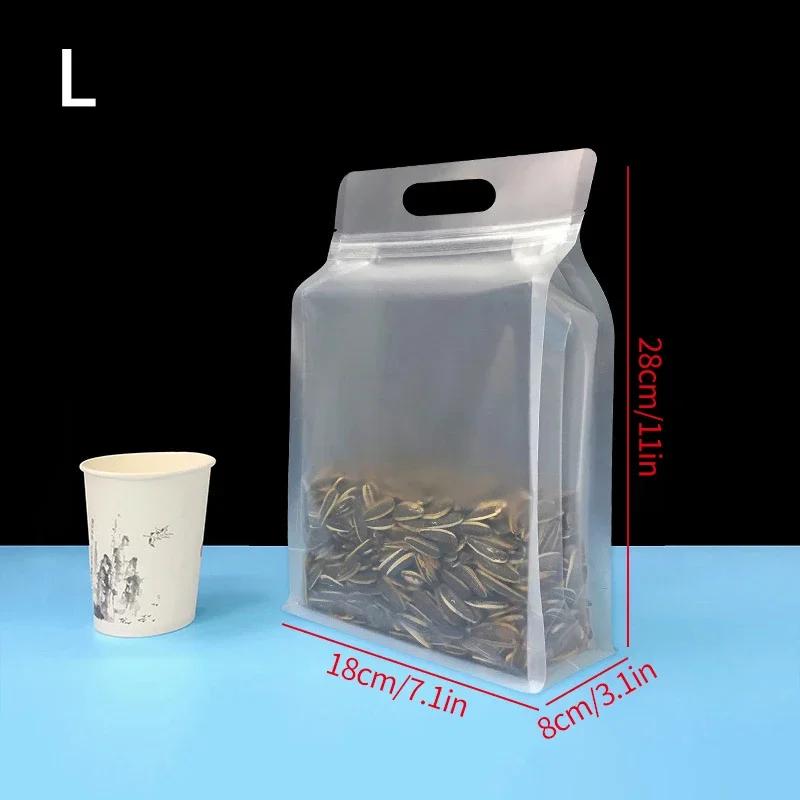 Ziplock Saran Wrap Plastic Bags Reusable PEVA Food Packaging Leakproof Fresh Shut Bags Stand Up Fresh Bag Kitchen Stoeage