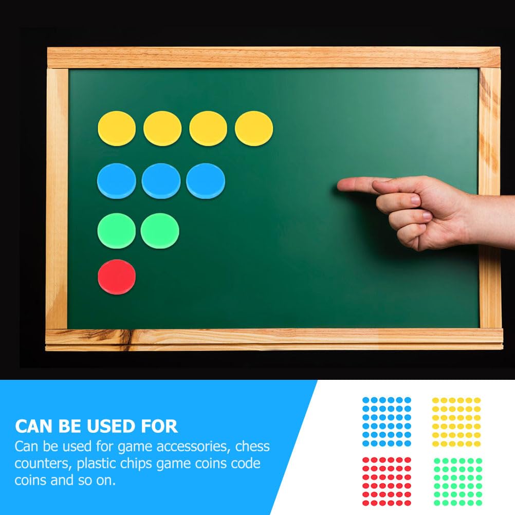 TOYANDONA Считальные фишки, Набор из 400 штук, 4 цвета, Пластиковые шарики, Обучение математике, Монеты, Фишки, Награды, Жетоны, Медали, Цифры, Счет,