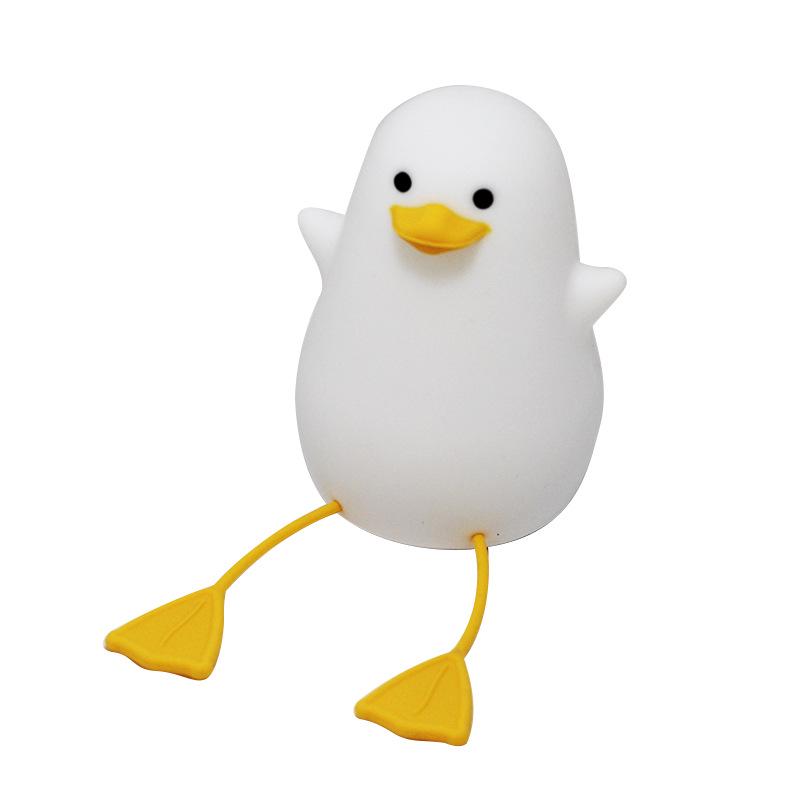 Long-Legged Duck Silicone Night Light - Soft, Bedside Sleep Companion